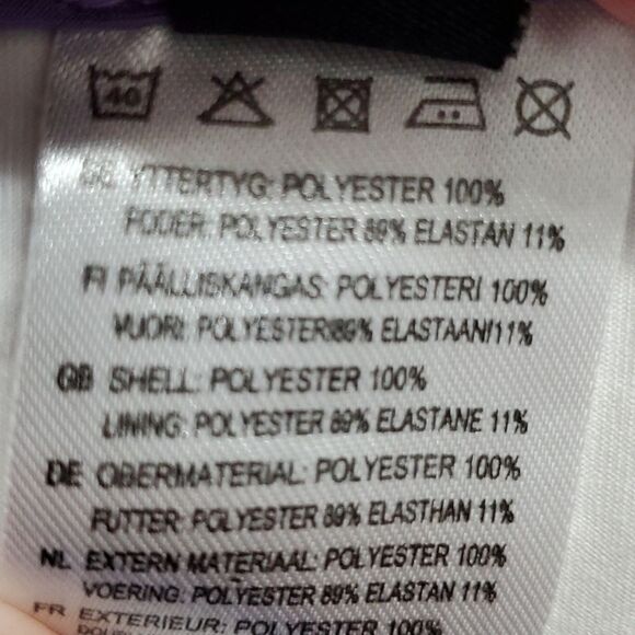 CROSS, women's skort. Purple with pockets size 12 usa size 42 European size. - Picture 10 of 12